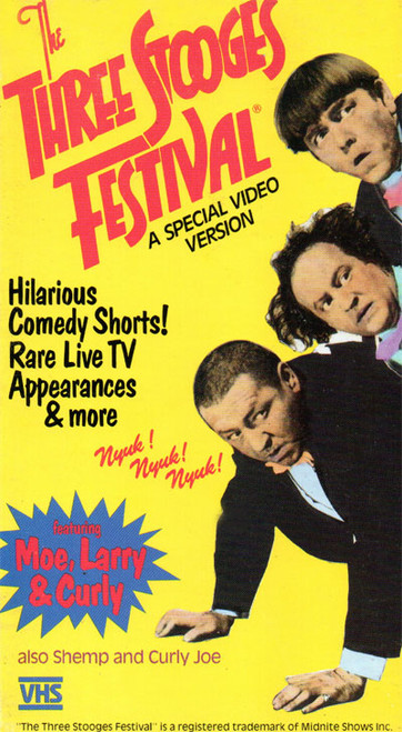 THREE STOOGES FESTIVAL (Rare shorts & TV) - Used VHS