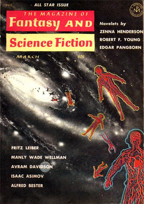 MAGAZINE OF FANTASY & SCIENCE FICTION (March 1962) - Digest Mag