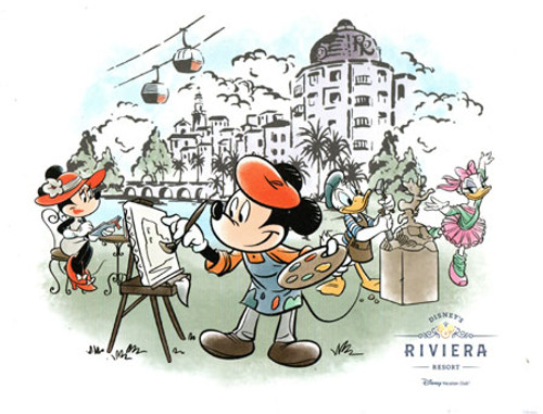 MICKEY MOUSE RIVIERA (8x10) - Frameable Print MICKEY MOUSE RIVIERA (8x10) - Frameable Print