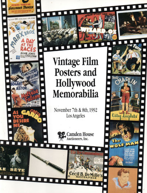 VINTAGE FILM POSTERS & HOLLYWOOD MEMORABILIA (Camden November 1992) - Catalog