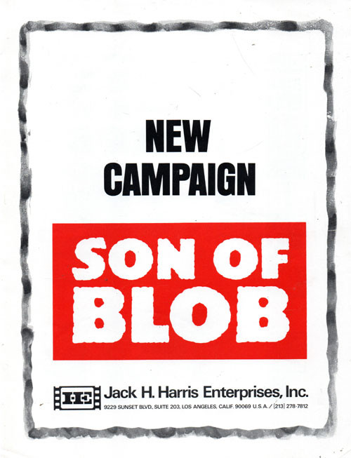 SON OF BLOB (1972 New Campaign Booklet) - Collectible SON OF BLOB (1972 New Campaign Booklet) - Collectible