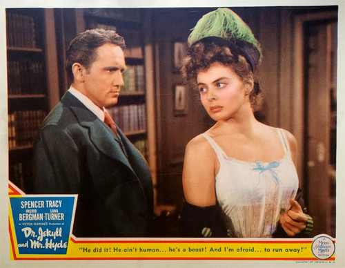 DR. JEKYLL & MR. HYDE (1941/Spencer Tracy Exam) - Original Theatrical Lobby Card