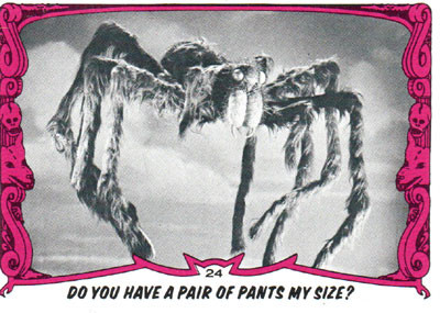 YOU'LL DIE LAUGHING #24 (1980 Series/Tarantula) - Trading Card