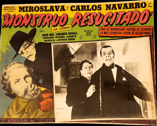 RESURRECTED MONSTER (1953) - Original Theatrical Mexican Lobby Card