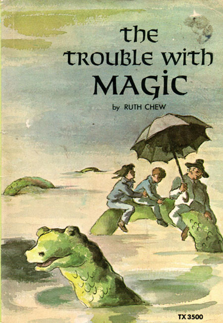 TROUBLE WITH MAGIC - Classic Fantastic Scholastic Book