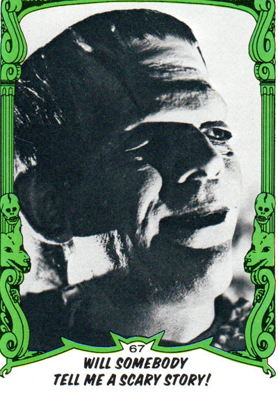 YOU'LL DIE LAUGHING #67 (1980 Series/Son of Frankenstein) - Trading Card