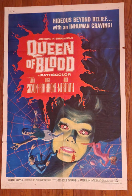QUEEN OF BLOOD (1966) - Original Theater One Sheet Poster