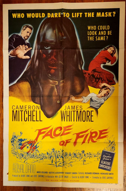 FACE OF FIRE (1959) - Original Theater One Sheet Poster