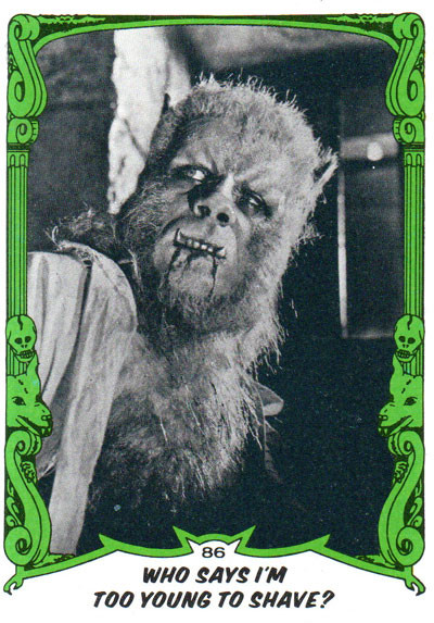 YOU'LL DIE LAUGHING #86 (1980 Series/Curse of the Werewolf) - Trading Card