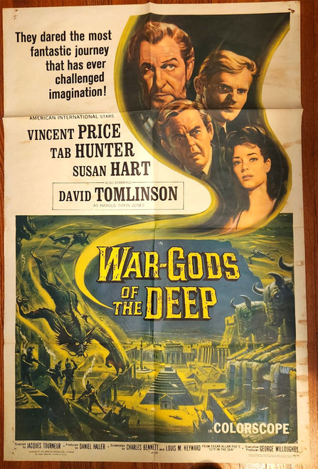WAR-GODS OF THE DEEP (1965) - Original Theater Poster