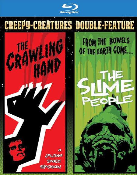 CREEPY CREATURE DOUBLE FEATURE: SLIME PEOPLE/CRAWLING HAND - Blu-Ray