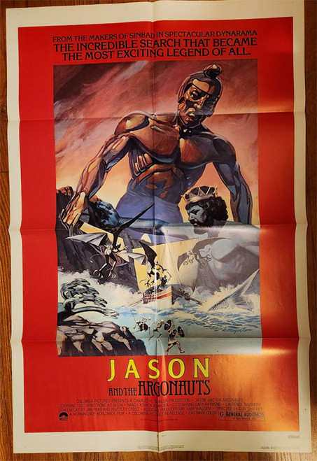 JASON AND THE ARGONAUTS (1963/1978 Re-Release) - Original Theater Movie Poster