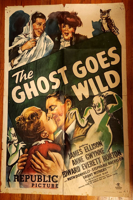GHOST GOES WILD (1947) - Original Theater Movie Poster
