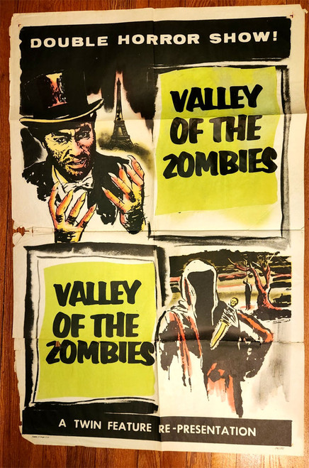 VALLEY OF THE ZOMBIES (1946/1956) - Original Theater Movie Poster