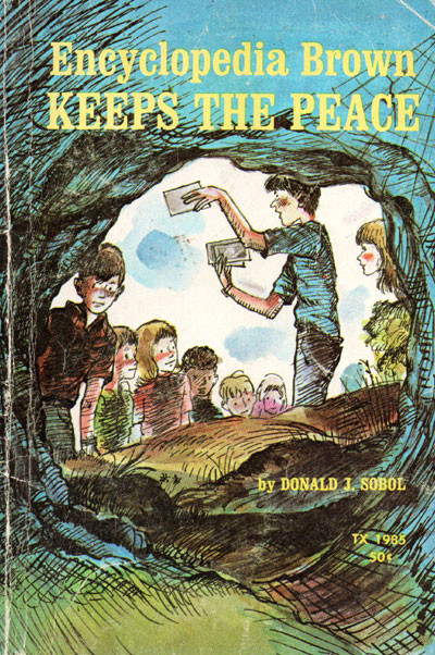 ENCYCLOPEDIA BROWN KEEPS THE PEACE - Classic Scholastic Book
