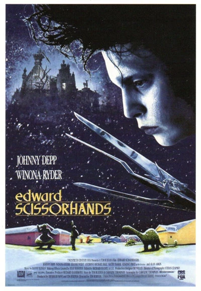 EDWARD SCISSORHANDS - Postcard