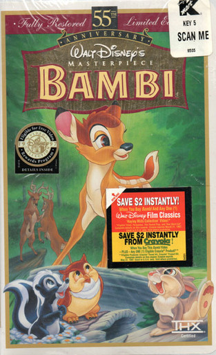 BAMBI (1942 Disney/1997 limited edition) - New VHS