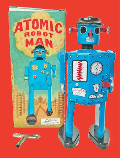 その他 atoms HUMAN ROBOT ShockING BLUE ATOMIC ROBOT MAN - Metal Toy