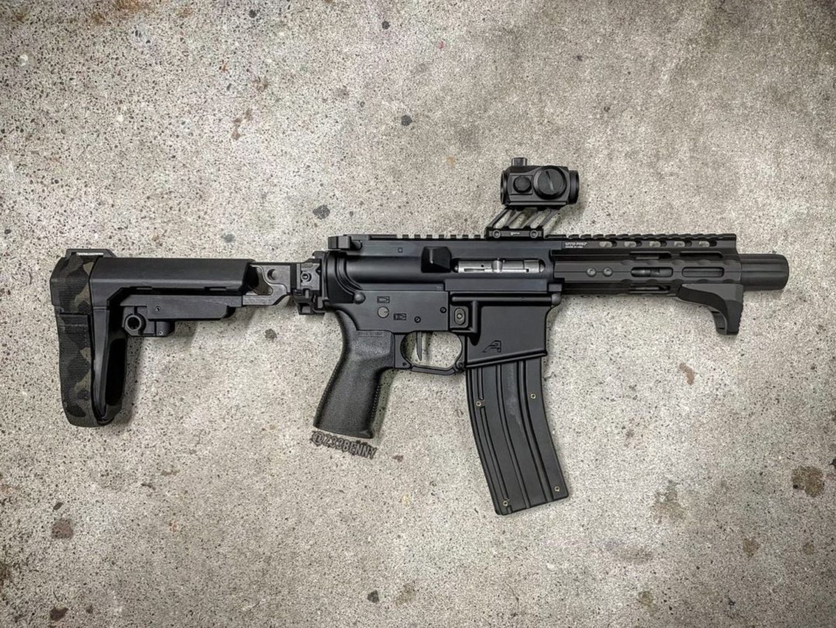 大口販売5KU JMAC Customs ST-6タイプ M4ストック対応 20mmレール用 スケルトンフォールディングストック SIG MCX MPX AKM 次世代 MP5 マルイ vfc パーツ