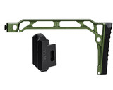 Green SS-9RP stock with Rubber Butt Pad for 5.5mm Folding AKs