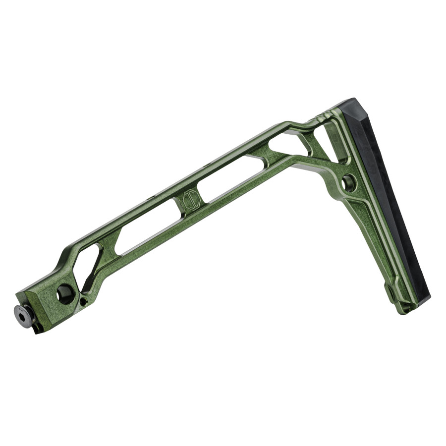 Green SS-9RP stock with Rubber Butt Pad for 5.5mm Folding AKs