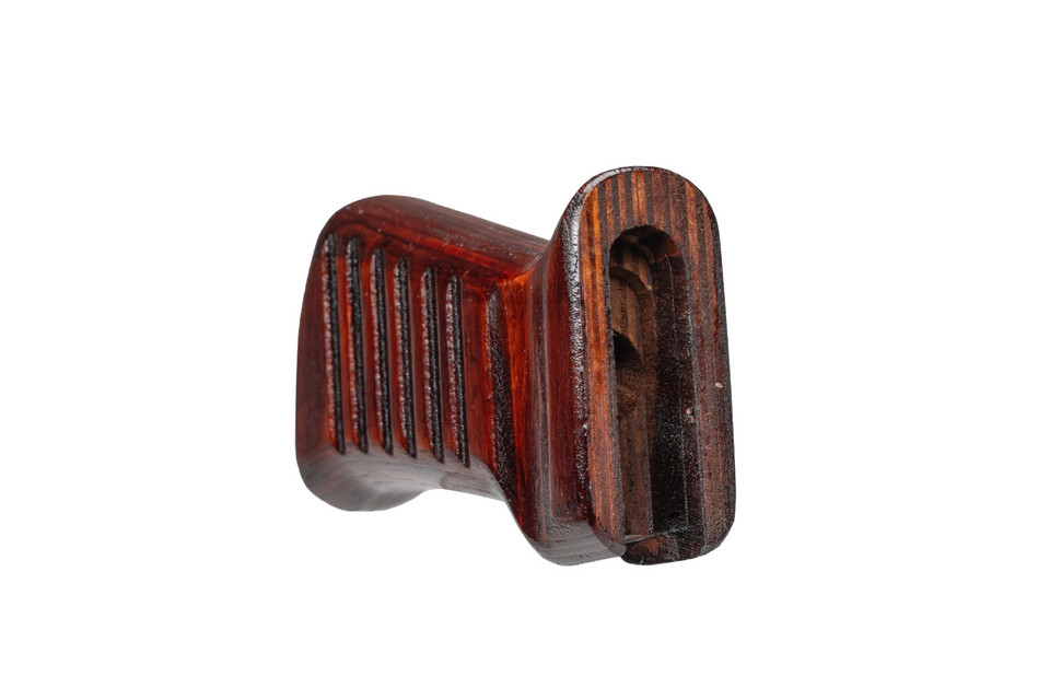 Ribbed Laminate Wood Pistol Grip