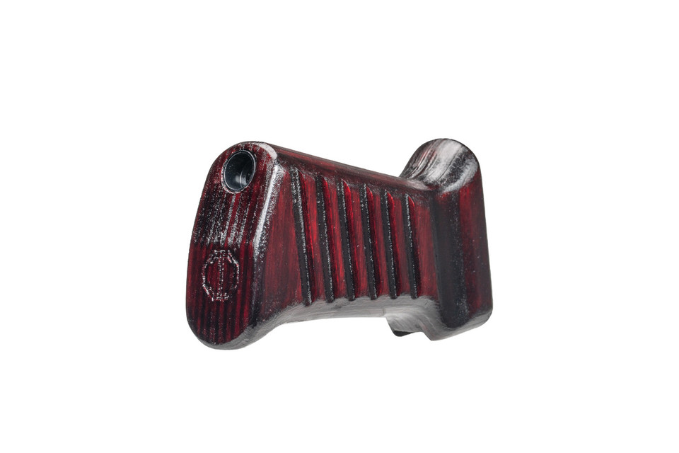Ribbed Laminate Wood Pistol Grip