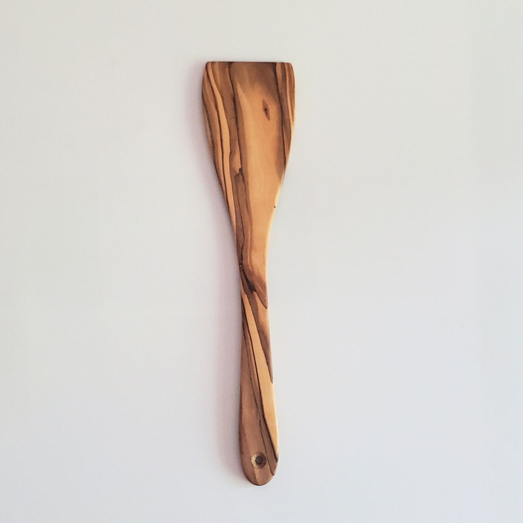 olive wood non-scratch spatula for cooking