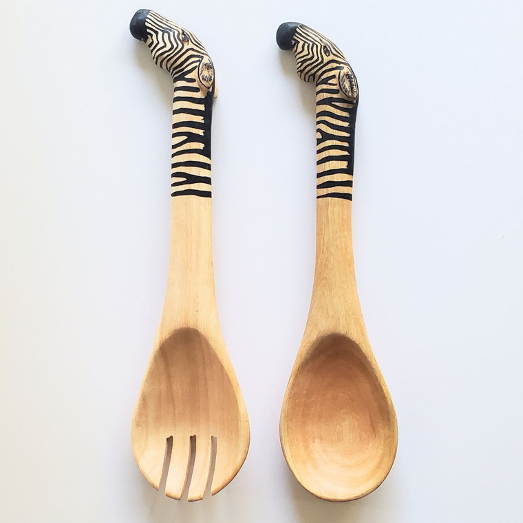 zebra serving utensils unique