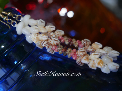 2.5" blue, purple, yellow, white Momi, green, burgundy, pink Kahelelani kipona style shell earrings #2355 2.5" blue, purple, yellow, white Momi, green, burgundy, pink Kahelelani kipona style shell earrings #2355