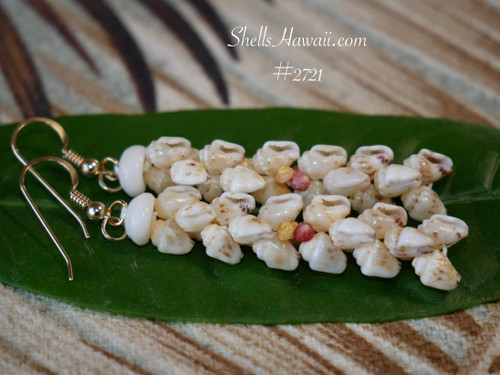 nier_2721
Kipona style Niihau shell earrings made with Lenalena yellow Momi shells and pink yellow Kahelelani accent shells Hawaiian shell jewelry ハワイアンジュエリー ニイハウシェル