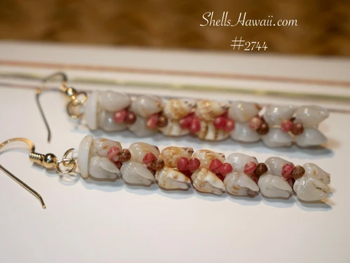 Heleconia Style Earrings – Niʻihau Shell Jewelry Inspired by Nature