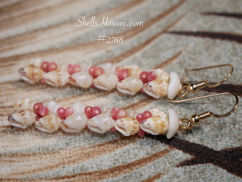 Heleconia Style Earrings – Niʻihau Shell Jewelry Inspired by Nature