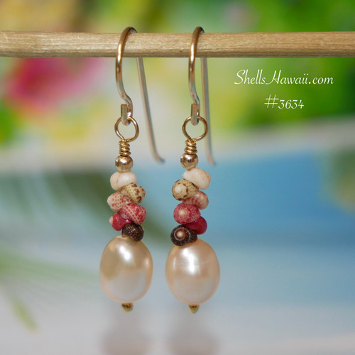 Ni'ihau Shell Earrings – Handcrafted Hawaiian Earrings with