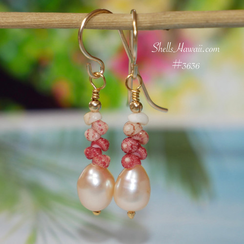 Ni'ihau Shell Earrings – Handcrafted Hawaiian Earrings with