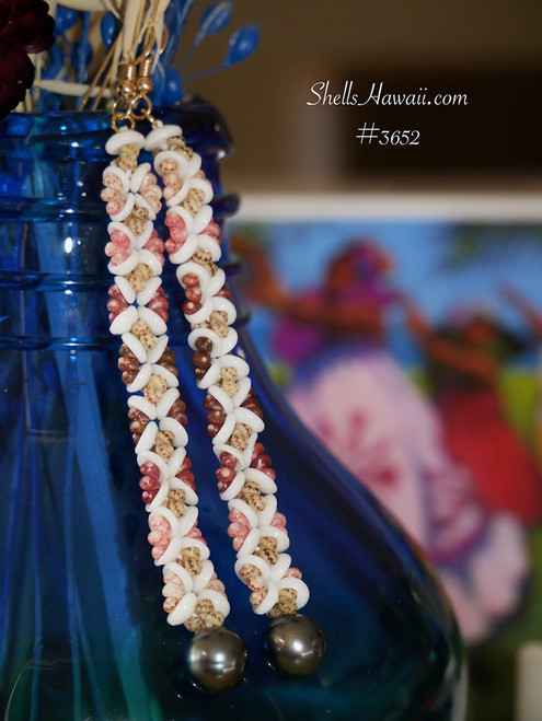 Ni'ihau Shell Earrings – Handcrafted Hawaiian Earrings with