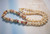 20” multi color of Momi & pink, red burgundy, green Kahelelani shell necklace, handmade with Niihau shells...by Janjira! #22105