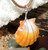 Natural pair Red & Yellow Sunrise shell pendant