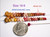 Kahelelani shell size comparison guide showing sizes 19–9 with size 11 highlighted next to a U.S. nickel and regular head pin for scale. Photo demonstrates the tiny size of authentic Niʻihau shells commonly used for Heliconia, delicate shell lei, miniature earrings, and fine Hawaiian shell jewelry designs.