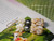 Authentic Niʻihau shells (モミシェル & Laiki) in sunny yellow and delicate shell textures, designed in Pineapple style with genuine Tahitian pearl accent. Length measured from jump ring ~1½″.