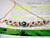 Handcrafted plumeria flower style necklace with Niʻihau Kahelelani, Puka shells, and Tahitian pearl