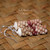 Genuine Hawaiian jewelry featuring natural Kahelelani shells from Niʻihau in burgundy red, green, and tan tones — 4-strand Poepoe design.