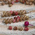 Close up of rare Kahelelani shells used in earrings highlighting size texture and natural color variation