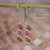 nier_3160
Kahelelani shell earrings hanging on hook showing natural brown chocolate off white and pink shells, lightweight everyday Hawaiian jewelry gift under $100