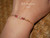 Dainty Kahelelani shell bracelet worn on wrist featuring genuine Niʻihau shells with soft natural ocean colors and delicate 14k gold filled chain. Elegant everyday Hawaiian shell jewelry with refined coastal style and understated island luxury.