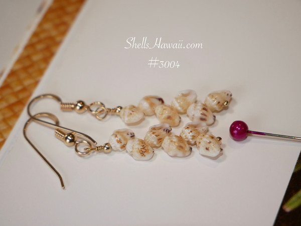 nier_3004
minimalist Niʻihau shell earrings dainty momi shell drop earrings yellow lenalena Hawaiian island jewelry gift