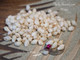 320 pcs Authentic Momi Shells from Niʻihau – Mixed Small to Medium Size Off-White Loose Shell Supply #3107