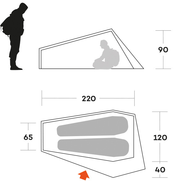 Ferrino Official Shop | Piuma 2 Ultralight Tent | Ideal for