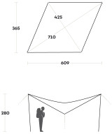 SCREEN TARP mis. 6x4 mt