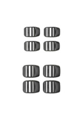 FIBBIA PASSANTE 3 LUCI 25MM (4 PZ)